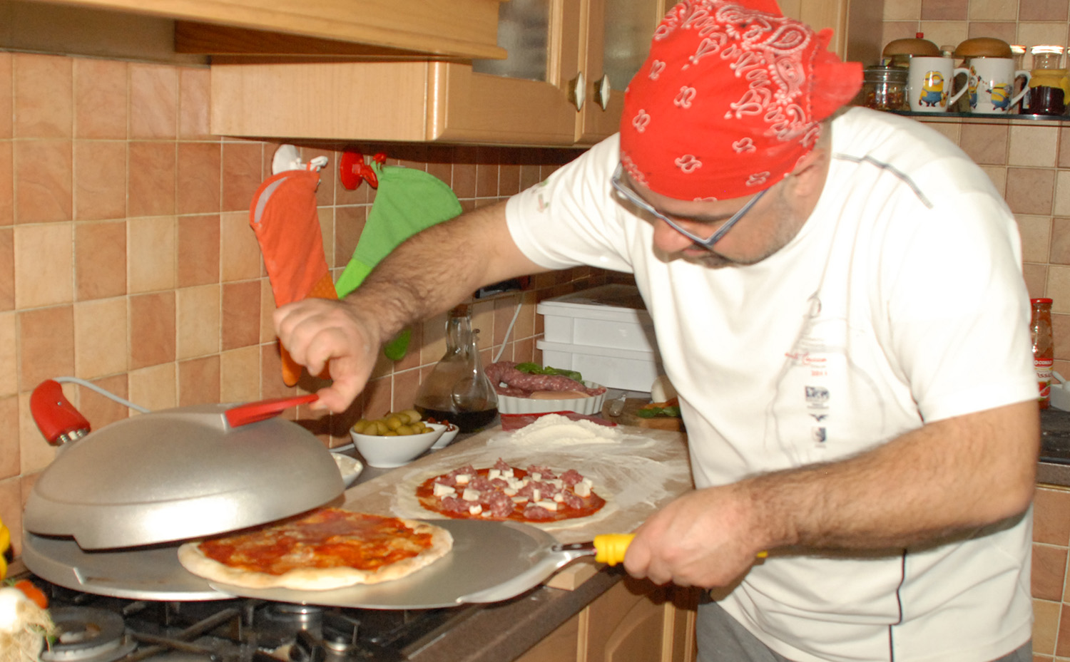 pizza cotta cuocere impasto pizza forno casa